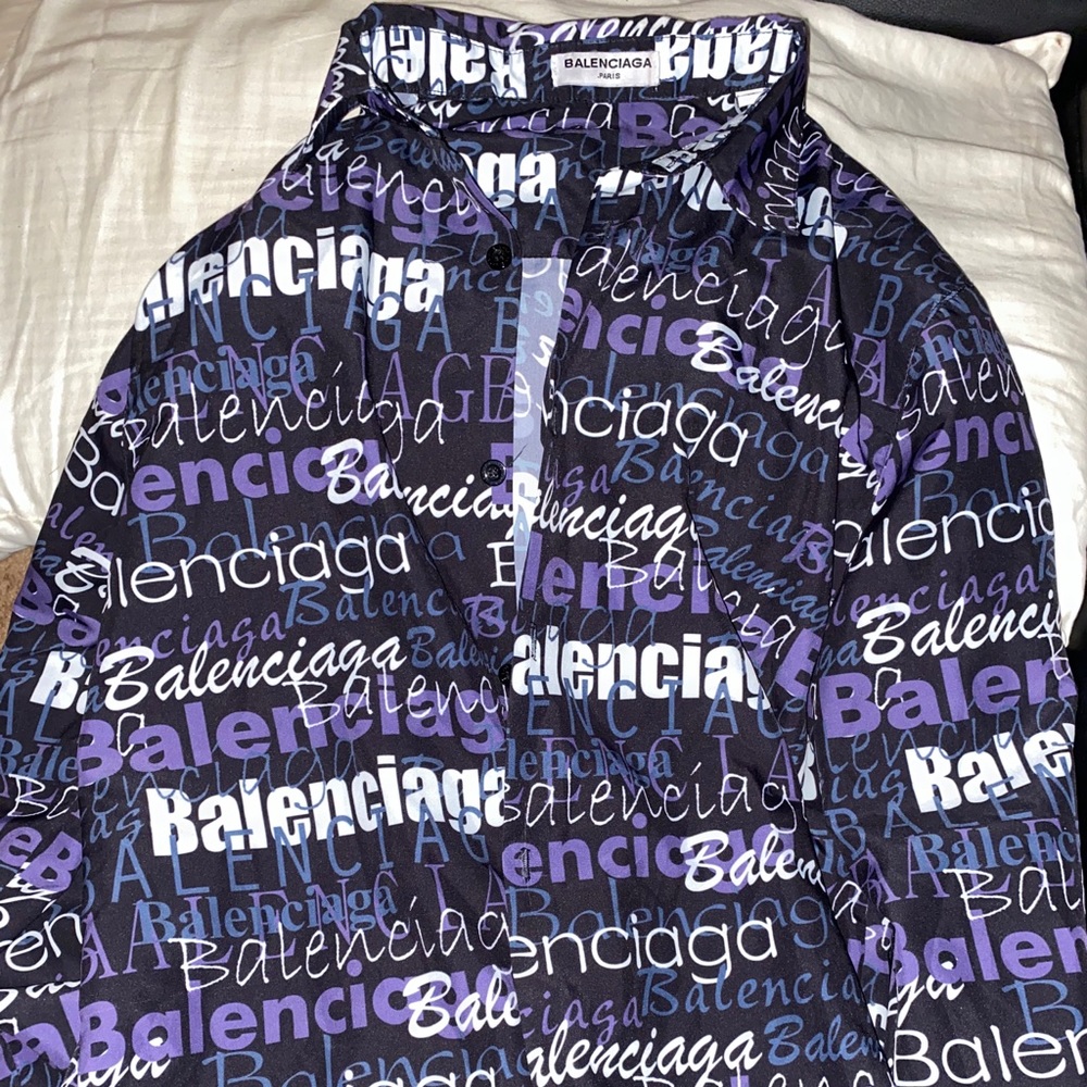Balenciaga Logo Button up
